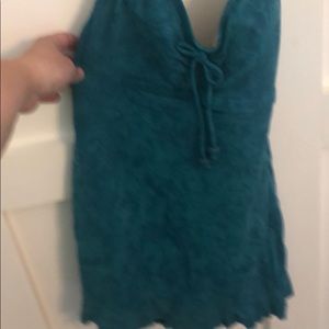 Blue and green swim dress brand new